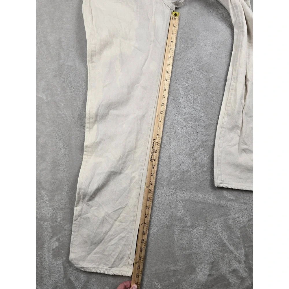 Vintage Levi's 501 Button Fly Jeans Men 32x34 Fit 30x33 USA Madee 80s Distressed